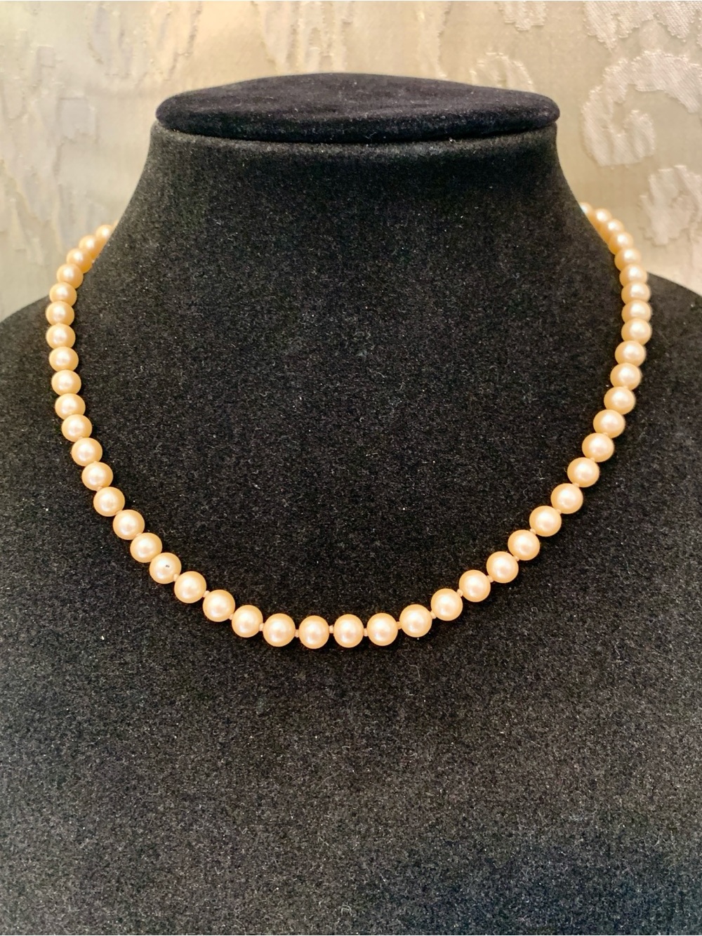 Classic Champagne Pearl Necklace - Elegant Women’s Jewelry